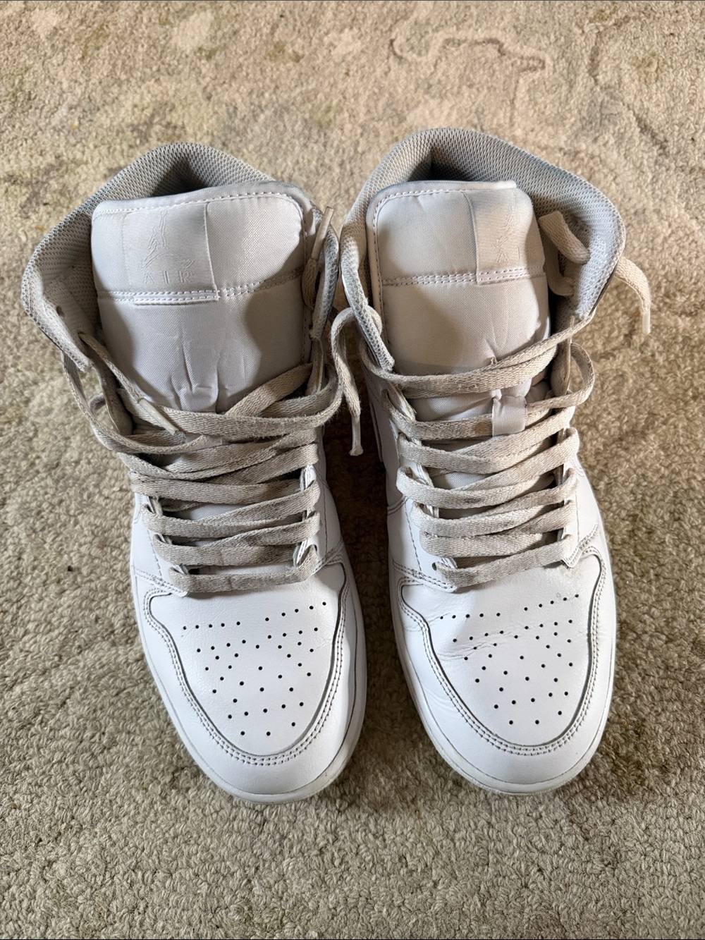 Nike White High-Top Sneakers - Picture 3 of 5